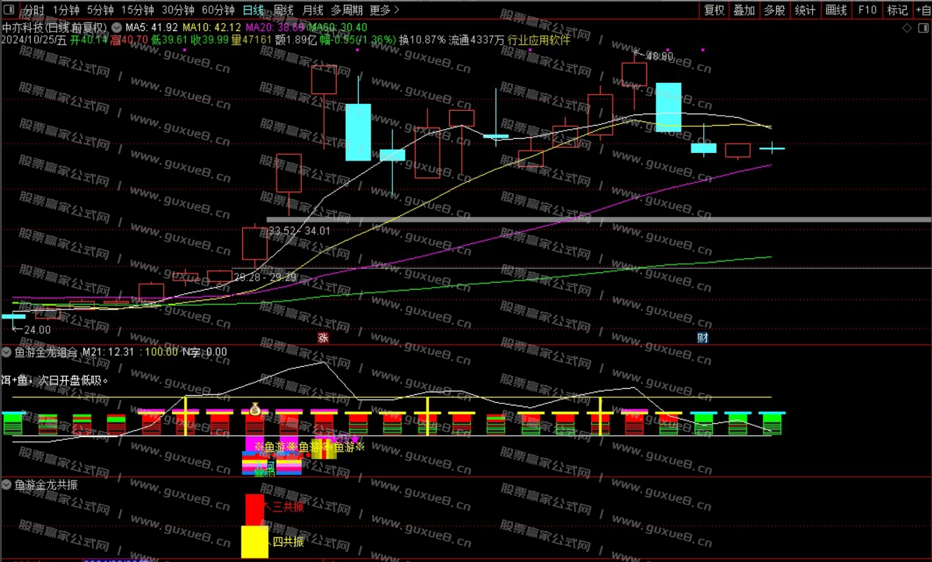 图片[5]阿尔法指标网-提供金钻指标以及精品亲测实战指标公式，汇集各大股市名师高手教程、股市战法交流等.....【鱼游金龙】捕捉强势主升 暴雨入河鱼跃成龙共振信号 信号不飘逸 通达信手机电脑通用