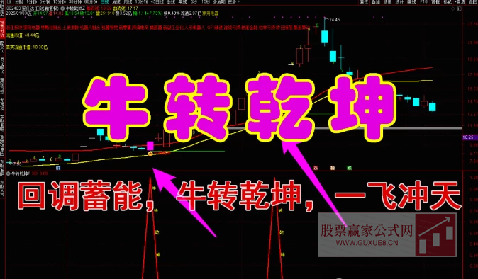 图片[1]阿尔法指标网-提供金钻指标以及精品亲测实战指标公式，汇集各大股市名师高手教程、股市战法交流等.....【牛转乾坤】回调蓄能，牛转乾坤，一飞冲天  介入位置低，盈亏比高（源码，无未来，手机电脑通用）【众筹指标系列】阿尔法指标网-提供金钻指标以及精品亲测实战指标公式，汇集各大股市名师高手教程、股市战法交流等.....阿尔法指标网