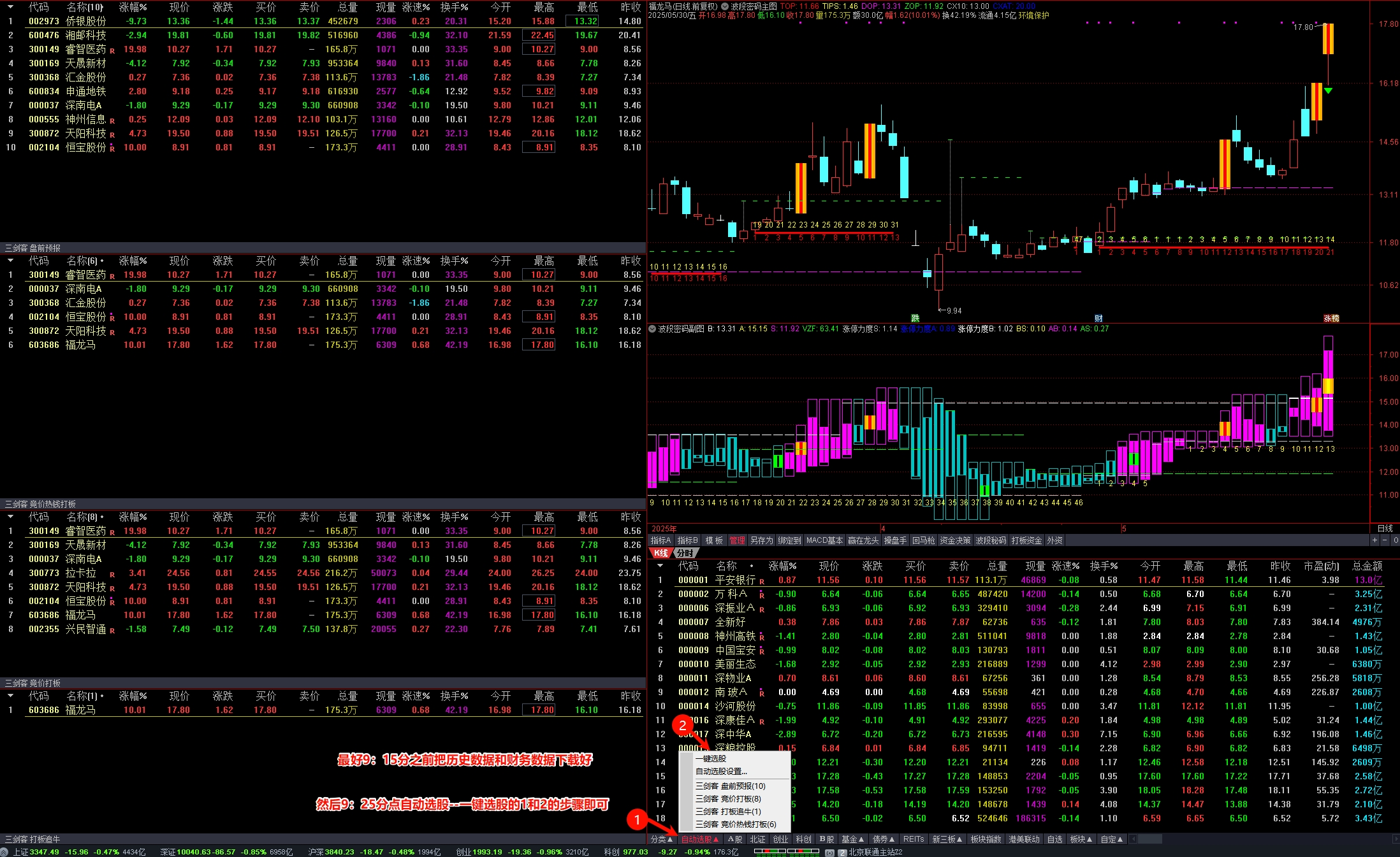 图片[9]阿尔法指标网-提供金钻指标以及精品亲测实战指标公式，汇集各大股市名师高手教程、股市战法交流等.....【打板三剑客】精品竞价打板系统 （打板追牛+盘前预报+竞价打板）原售价7千大洋 猎杀涨停板全套指标系统【众筹指标系列】 阿尔法指标网-提供金钻指标以及精品亲测实战指标公式，汇集各大股市名师高手教程、股市战法交流等.....阿尔法指标网