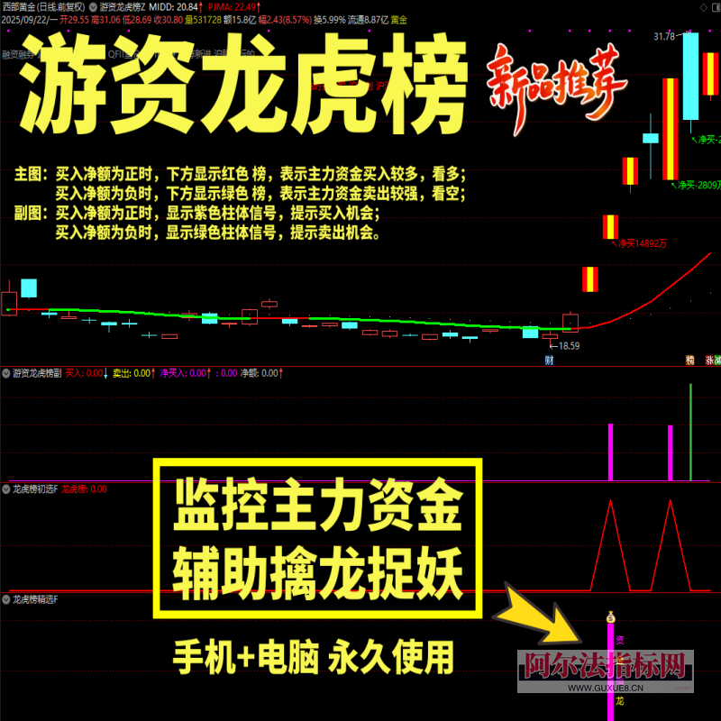 图片[1]阿尔法指标网-提供金钻指标以及精品亲测实战指标公式，汇集各大股市名师高手教程、股市战法交流等.....【金指标专属】【游资龙虎榜】股票游资龙虎榜通达信指标监控主力资金 辅助擒龙抓妖_原版全套指标【金指标系列】阿尔法指标网-提供金钻指标以及精品亲测实战指标公式，汇集各大股市名师高手教程、股市战法交流等.....阿尔法指标网