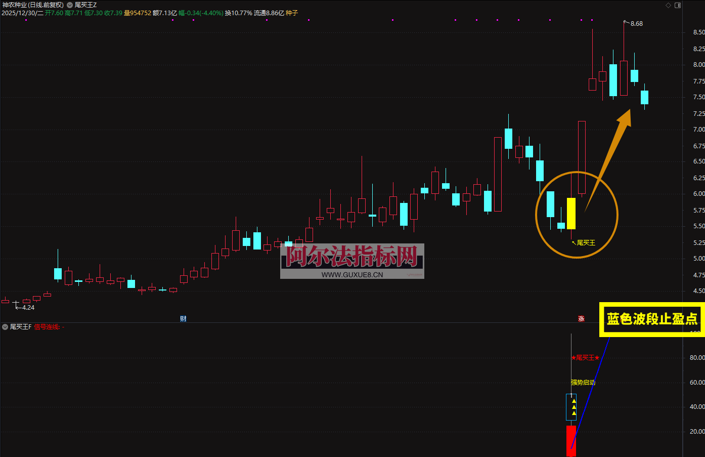 图片[3]阿尔法指标网-提供金钻指标以及精品亲测实战指标公式，汇集各大股市名师高手教程、股市战法交流等.....【金指标专属】2026◆金钻指标《尾买王》——尾买指标●波段●超卖反弹主图幅图选股【金指标系列】阿尔法指标网-提供金钻指标以及精品亲测实战指标公式，汇集各大股市名师高手教程、股市战法交流等.....阿尔法指标网