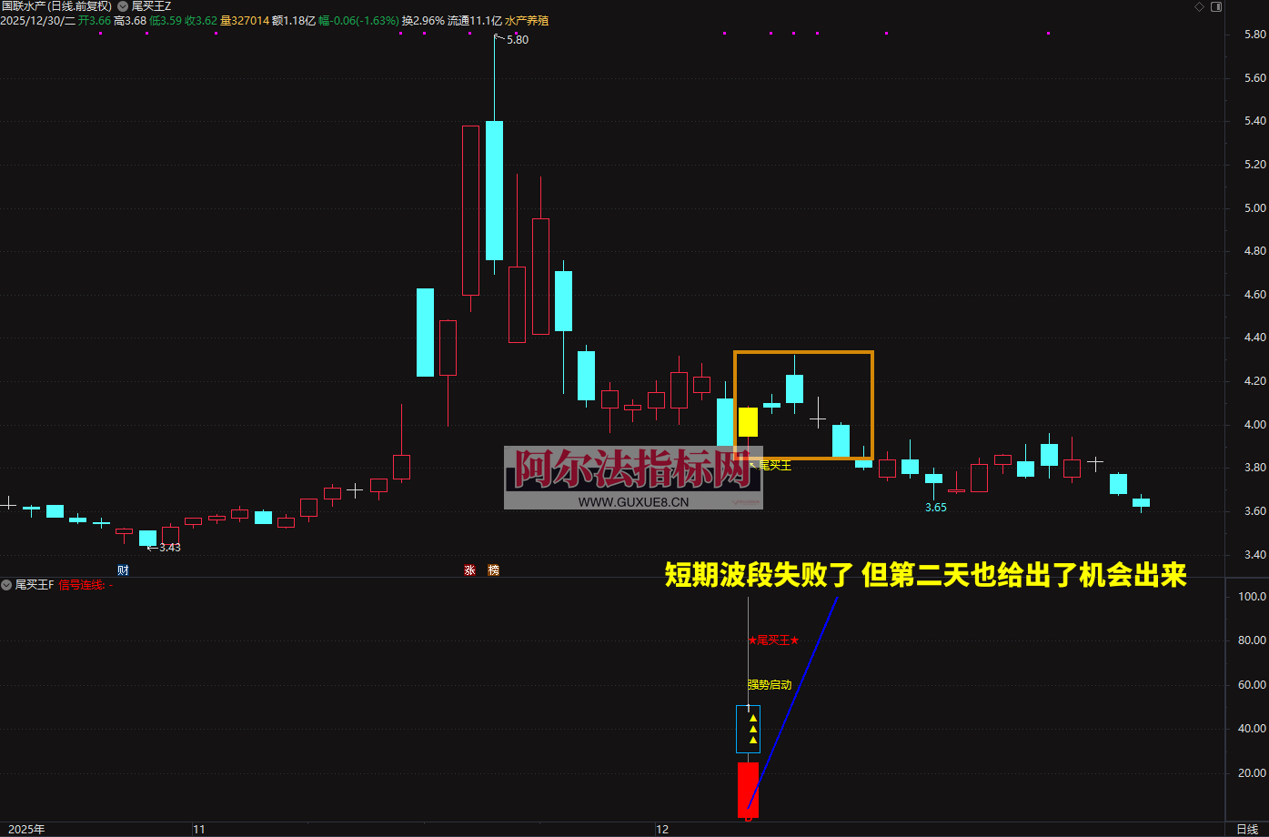 图片[10]阿尔法指标网-提供金钻指标以及精品亲测实战指标公式，汇集各大股市名师高手教程、股市战法交流等.....【金指标专属】2026◆金钻指标《尾买王》——尾买指标●波段●超卖反弹主图幅图选股【金指标系列】阿尔法指标网-提供金钻指标以及精品亲测实战指标公式，汇集各大股市名师高手教程、股市战法交流等.....阿尔法指标网